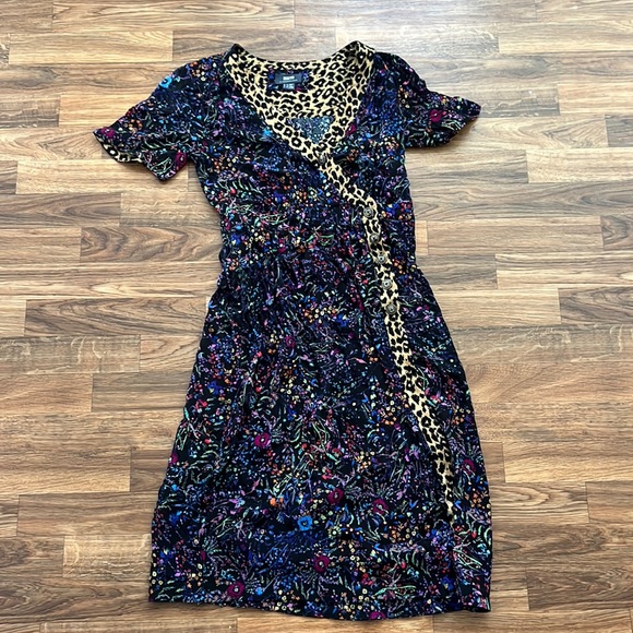 Maeve by Anthropologie floral and leopard dress - Picture 1 of 6